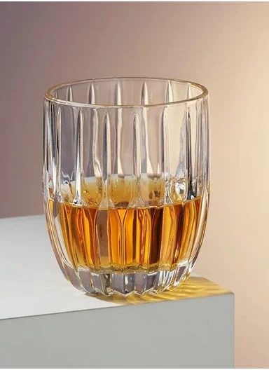 240ml 6-Pcs Luxury Round Glass Cups Set DM318-2 (D8.5 x H9.5)cm