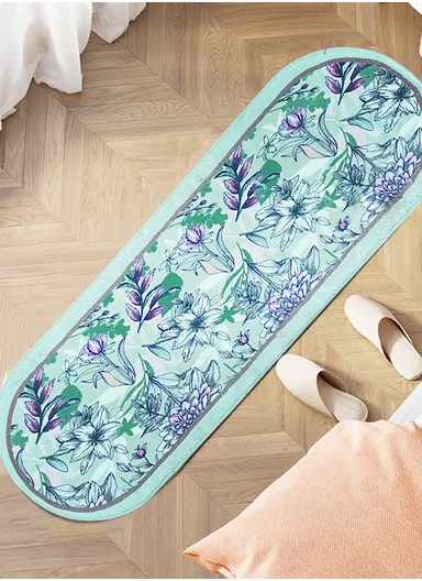 40x120cm Water Absorbent Non-Slip Polyester Microfiber Bath Door Mat - Style5