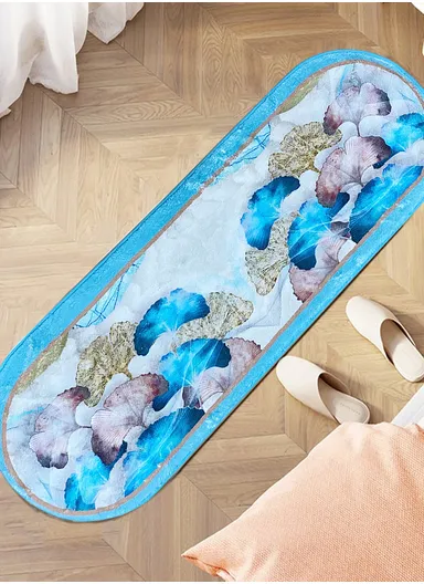 40x120cm Water Absorbent Non-Slip Polyester Microfiber Bath Door Mat - Style6