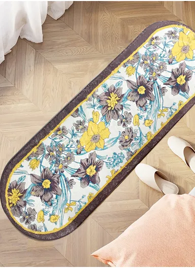 40x120cm Water Absorbent Non-Slip Polyester Microfiber Bath Door Mat - Style7