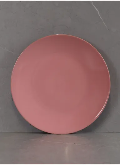 16 pieces Stoneware Dinnerware Sets for 4, Reactive Ceramic Plates and Bowls Set, Highly Chip, Dishwasher &amp; Microwave Safe Durable Everyday Dining Set - Pink