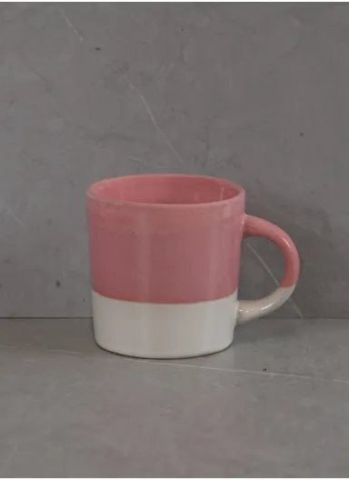 16 pieces Stoneware Dinnerware Sets for 4, Reactive Ceramic Plates and Bowls Set, Highly Chip, Dishwasher &amp; Microwave Safe Durable Everyday Dining Set - Pink