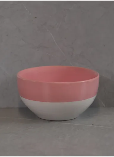 16 pieces Stoneware Dinnerware Sets for 4, Reactive Ceramic Plates and Bowls Set, Highly Chip, Dishwasher &amp; Microwave Safe Durable Everyday Dining Set - Pink