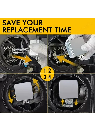 2-Pcs D3S Car Headlight 4300k High Brightness IP68 Waterproof Xenon Bulb HID Lamp