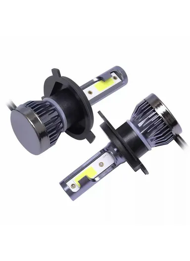 2-Pcs H4 LED Headlight 360 Degree Illumination 120W 6000K High Low Beam Car Fog Lamp