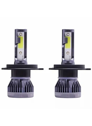 2-Pcs H4 LED Headlight 360 Degree Illumination 120W 6000K High Low Beam Car Fog Lamp
