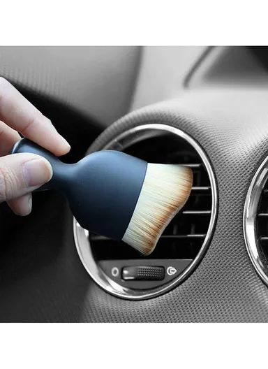 Car Detailing Brush Car Interior Cleaning Brush Soft Hair Dashboard Air Outlet Detailing Brush - Black