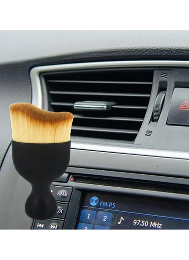 Car Detailing Brush Car Interior Cleaning Brush Soft Hair Dashboard Air Outlet Detailing Brush - Black
