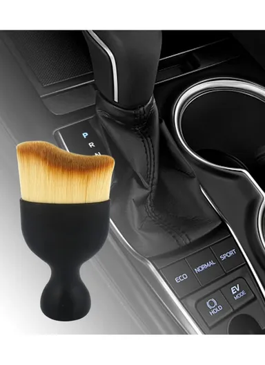 Car Detailing Brush Car Interior Cleaning Brush Soft Hair Dashboard Air Outlet Detailing Brush - Black