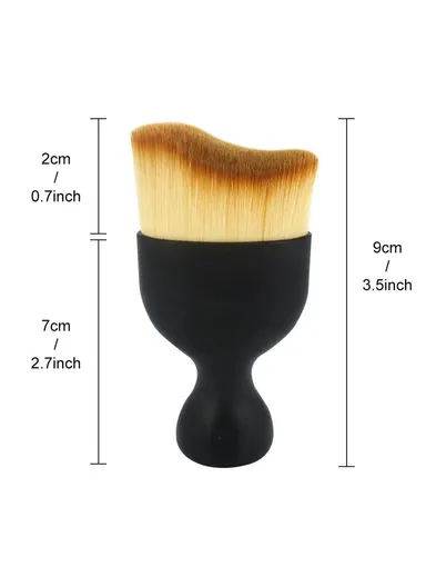 Car Detailing Brush Car Interior Cleaning Brush Soft Hair Dashboard Air Outlet Detailing Brush - Black