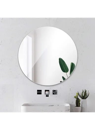 30cm Round Acrylic Mirror Wall Mounted Self-Adhesive Mirror