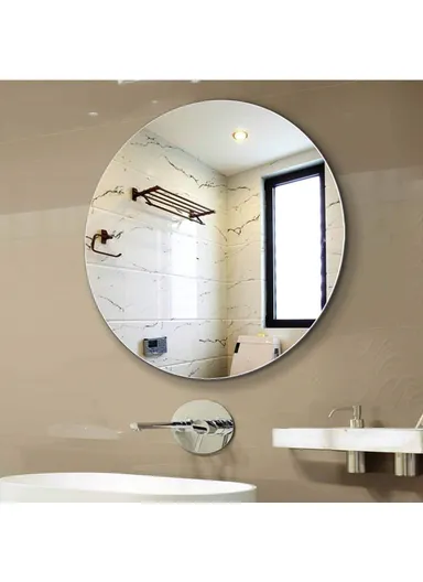 40cm Round Acrylic Mirror Wall Mounted Self-Adhesive Mirror