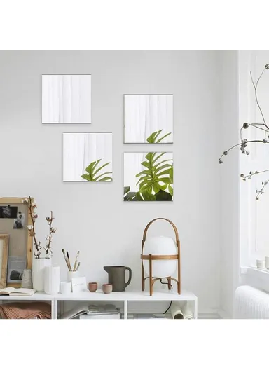 30cm Self-Adhesive Acrylic Mirror Wall Mounted Vanity Mirror