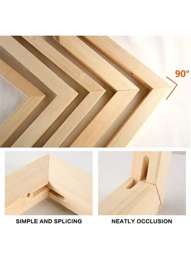 40x40cm Solid Pine Wood Canvas Frames for Oil Paintings Poster Prints DIY Picture Inner Frame