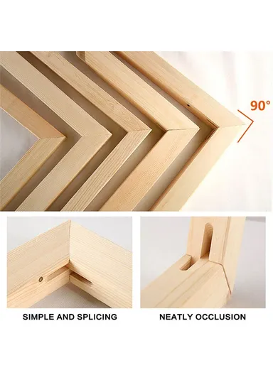 30x30cm Solid Pine Wood Canvas Frames for Oil Paintings Poster Prints DIY Picture Inner Frame