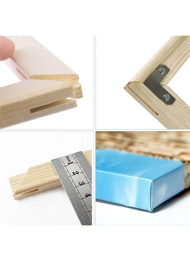 30x30cm Solid Pine Wood Canvas Frames for Oil Paintings Poster Prints DIY Picture Inner Frame