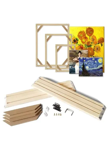 45x65cm Wooden Canvas Stretcher Bars Frame Kit DIY Solid Wood Oil Painting Poster Frame