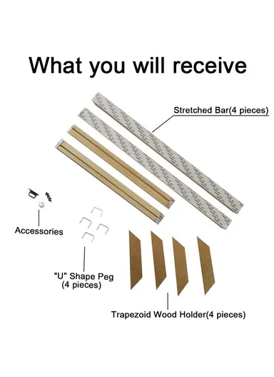 45x65cm Wooden Canvas Stretcher Bars Frame Kit DIY Solid Wood Oil Painting Poster Frame