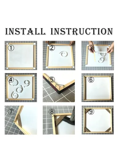 35x55cm Wooden Canvas Stretcher Bars Frame Kit DIY Solid Wood Oil Painting Poster Frame