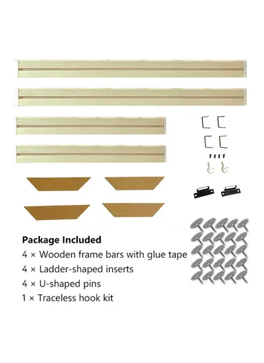 40x50cm Wooden Canvas Stretcher Bars Frame Kit DIY Solid Wood Oil Painting Poster Frame