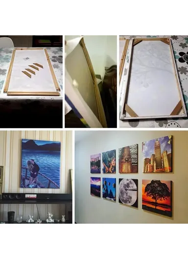40x50cm Wooden Canvas Stretcher Bars Frame Kit DIY Solid Wood Oil Painting Poster Frame