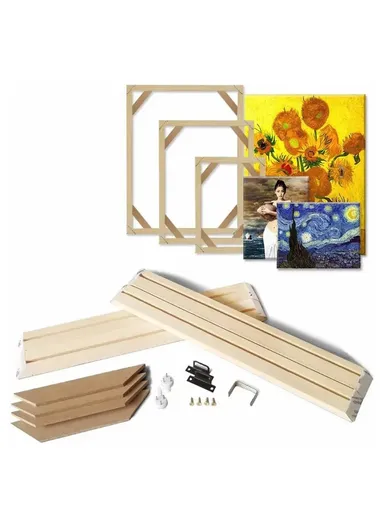 40x50cm Wooden Canvas Stretcher Bars Frame Kit DIY Solid Wood Oil Painting Poster Frame
