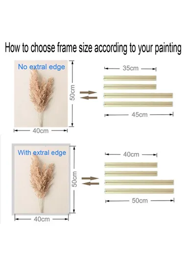 20x30cm Wooden Canvas Stretcher Bars Frame Kit DIY Solid Wood Oil Painting Poster Frame