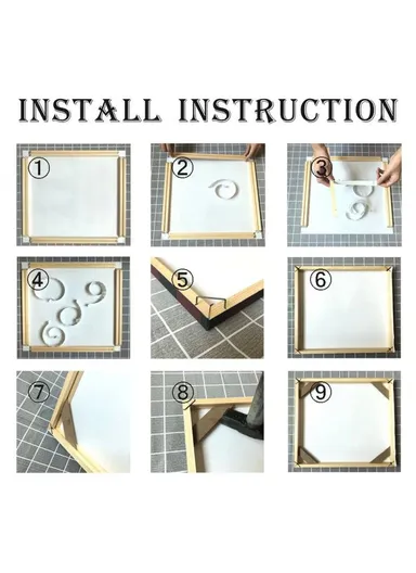 20x30cm Wooden Canvas Stretcher Bars Frame Kit DIY Solid Wood Oil Painting Poster Frame