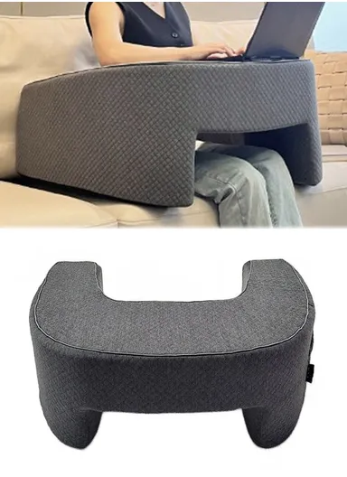 Multifunctional Lap Desk Pillow, Arm Rest Reading Cushion with Removable Cover (L69 x W59 x H28)cm