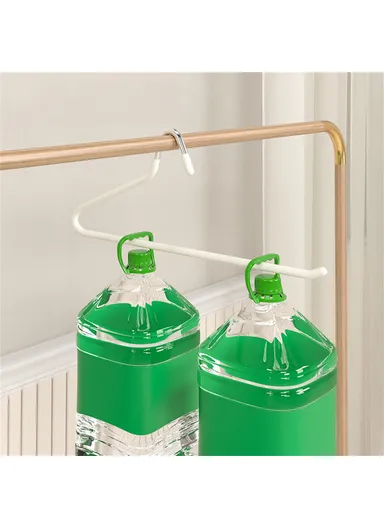 5-Pcs Z Shaped Goose Neck Hangers,  Non-Slip Anti-Wrinkle Closet Space Saving Trousers Organizer Hanger (L35 x W13.4)cm - Black