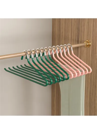 5-Pcs Z Shaped Goose Neck Hangers,  Non-Slip Anti-Wrinkle Closet Space Saving Trousers Organizer Hanger (L35 x W13.4)cm - Black