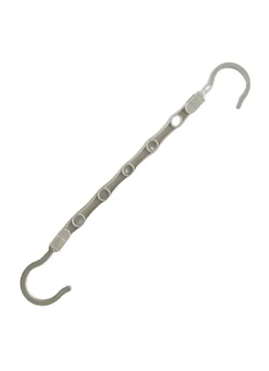 Anti-Slip Clothes Hanger, 5 Hole Design Rotatable Space Saving Wardrobe Organizer (L39 x W6)cm - Grey