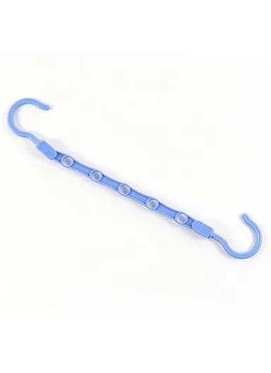 Anti-Slip Clothes Hanger, 5 Hole Design Rotatable Space Saving Wardrobe Organizer (L39 x W6)cm - Blue