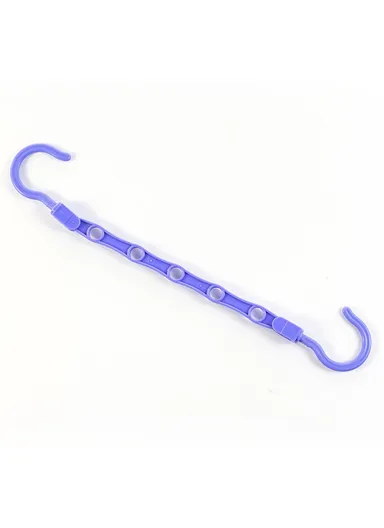 Anti-Slip Clothes Hanger, 5 Hole Design Rotatable Space Saving Wardrobe Organizer (L39 x W6)cm - Purple