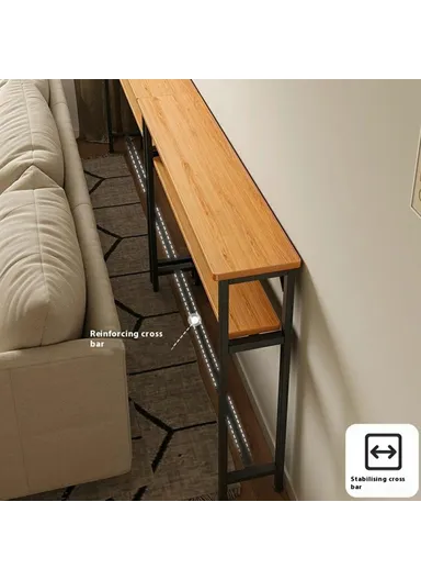 Wall Gap Dual Layer Organizer Shelf, Narrow Space Saver Storage Rack (L100 x W20 x H100.2)cm - White 