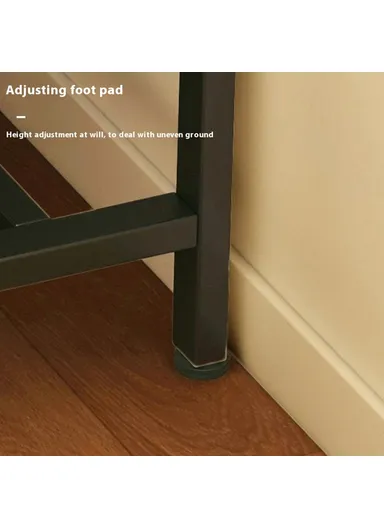 Wall Gap Dual Layer Organizer Shelf, Narrow Space Saver Storage Rack (L80 x W20 x H100.2)cm - Black 