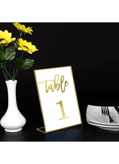 6-Pcs L Shape Acrylic Sign Holder, Multi-Use Display Stand (L10.2 x W15.2)cm