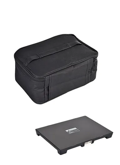 12V Electric Heated Lunch Bag for Travel Camping Oxford Cloth Insulated Food Warmer - EU Plug