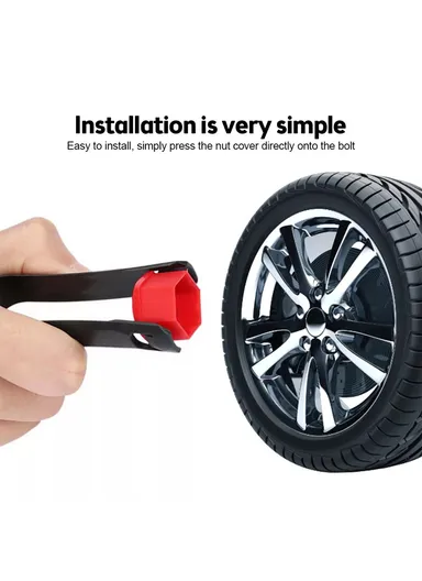 20-Pcs 21mm Universal Car Wheel Nut Bolt Covers, Dust-Proof Tire Screw Cap Hub Protective Covers - Green