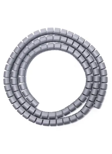1m Cable Management PE Sleeve Computer Wire Flexible Power Cord Organizer - Grey