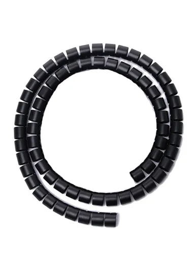 1m Cable Management PE Sleeve Computer Wire Flexible Power Cord Organizer - Black