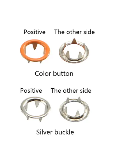 9.5mm Metal Grommet Eyelet Plier Set Eyelet Hole Punch Plier Kit Grommet Tool for Leather Clothes Belt - 100Pcs