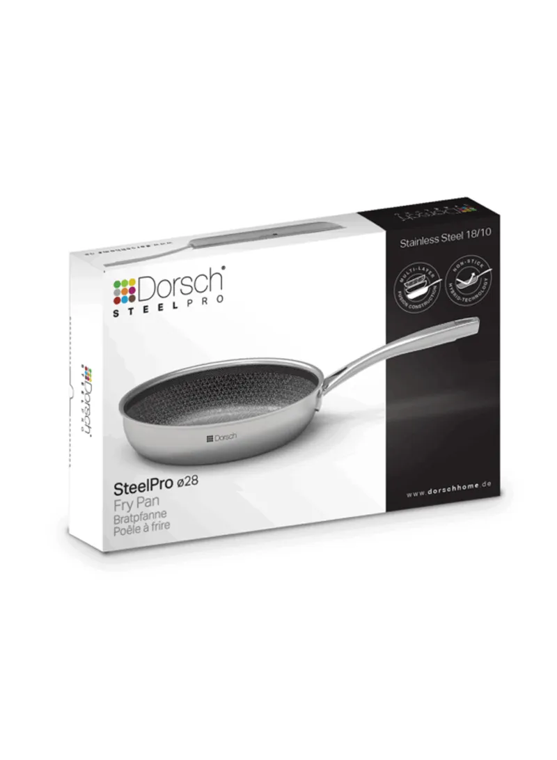 24cm 3 Advanced Compressed Pan-Core Non-stick + Stainless steel + Aluminum Frying Pan DH-03844 (L24 x W24 x H5.5)cm