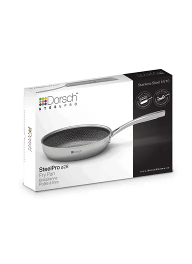 28cm 3 Advanced Compressed Pan-Core Non-stick + Stainless steel + Aluminum Frying Pan DH-03848 (L28 x W28 x H5.5)cm