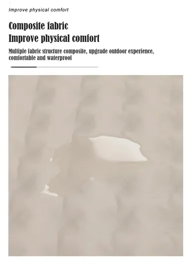 Double Automatic Air Mattress with Carrying Bag, Multi-Use Adjustable Indoor &amp; Outdoor Activity Water-Repellent Sleeping Mattress G05-9C (L190 x W130 x T3)cm - Beige