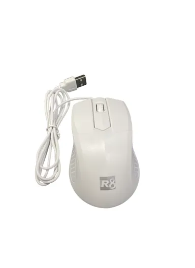 R8 1607 Wired Mouse 1200DPI  - White