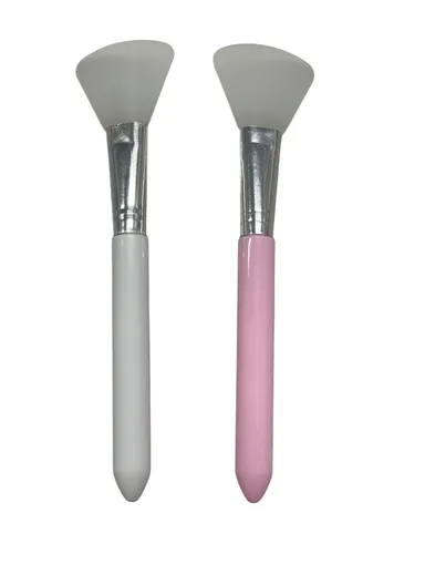 Silicone Face Mask Applicator Pack of 2 - White &amp; Pink