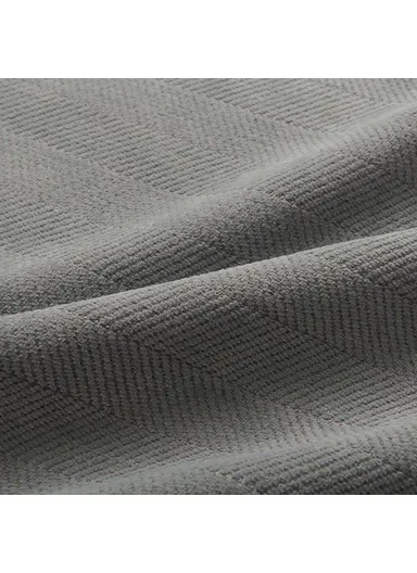 50x30cm Soft Chenille Throw Pillow Cover Solid Color Cushion Case for Sofa Bedroom Living Room - Dark Grey