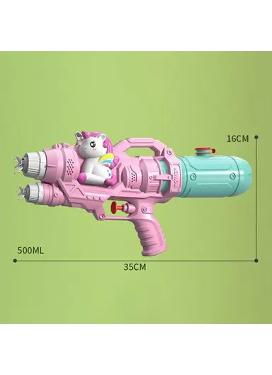 Cartoon Animal Water Gun Dual Stream Kids Water Blaster Swimming Pool Garden Party Toy - Orange