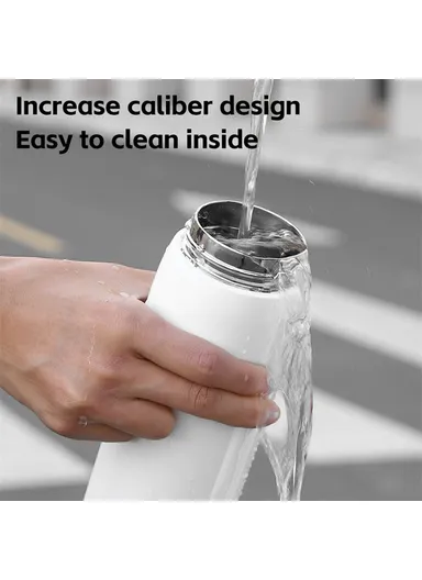 550ml Insulated Water Bottle Sports, Sport Activity Stainless Steel Water Bottle YP0721053 (D7.5 x H22.5)cm - Black